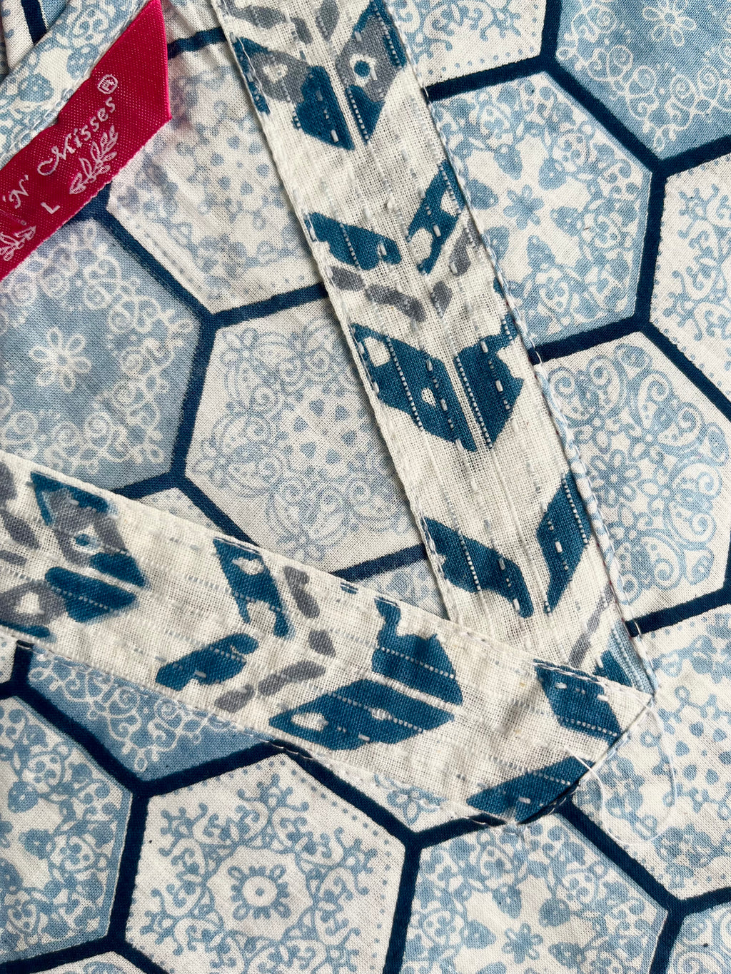 Blue Geometric Print Kurta With Pant