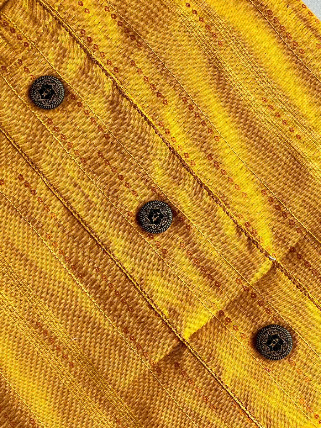 Yellow Self-Design Kurta