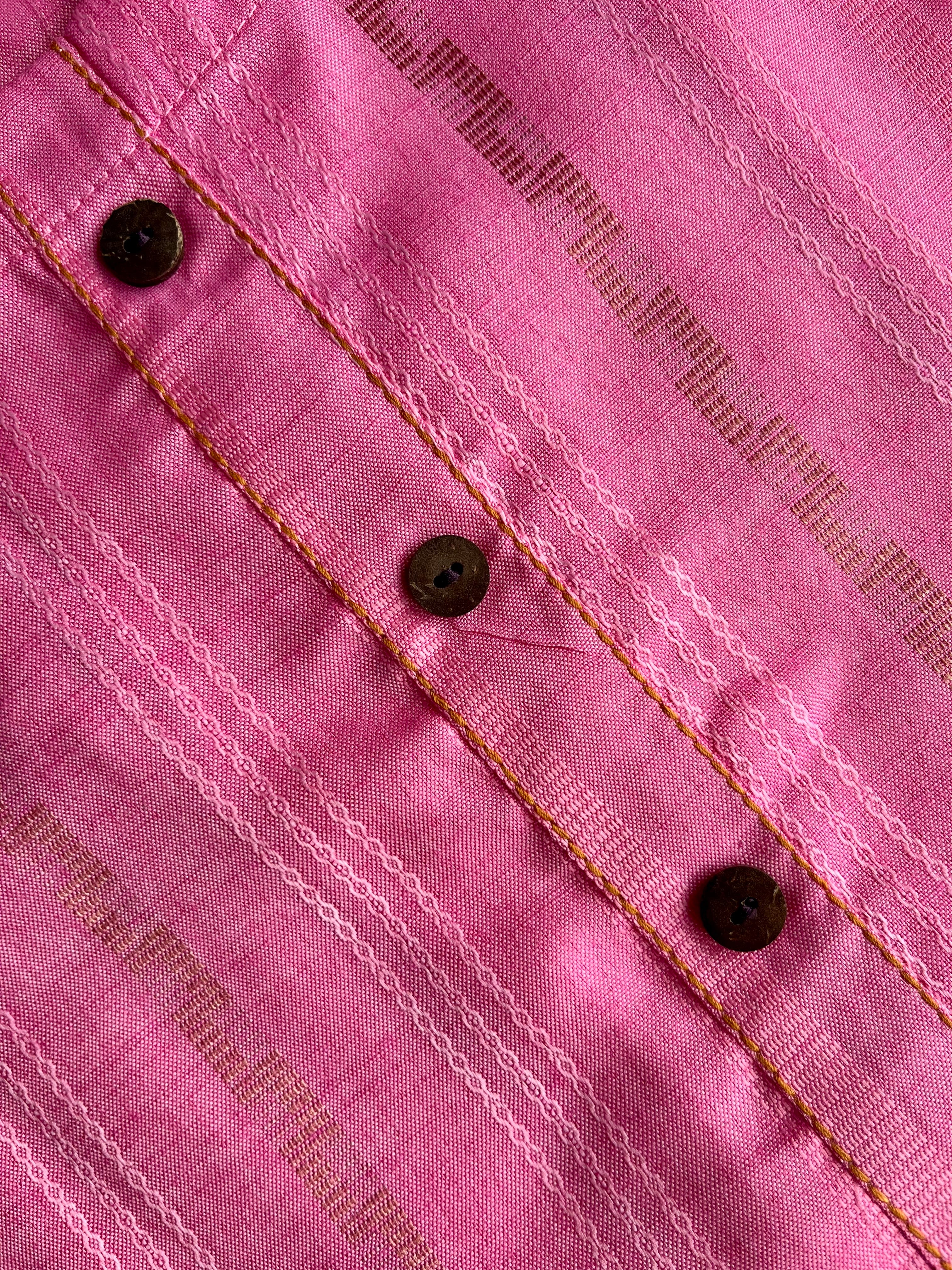 Pink Self-Design Kurta