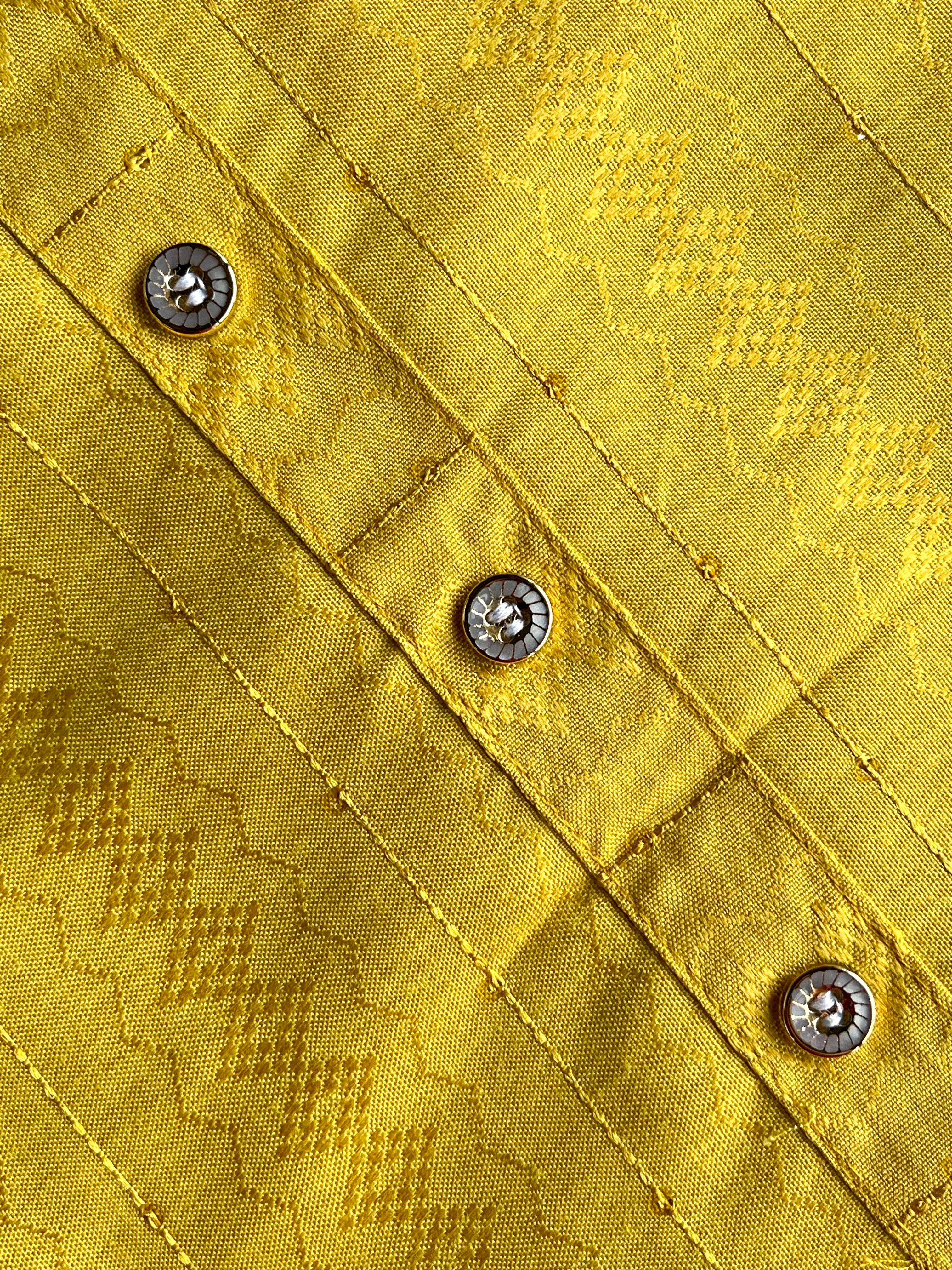 Yellow Self-Design Kurta