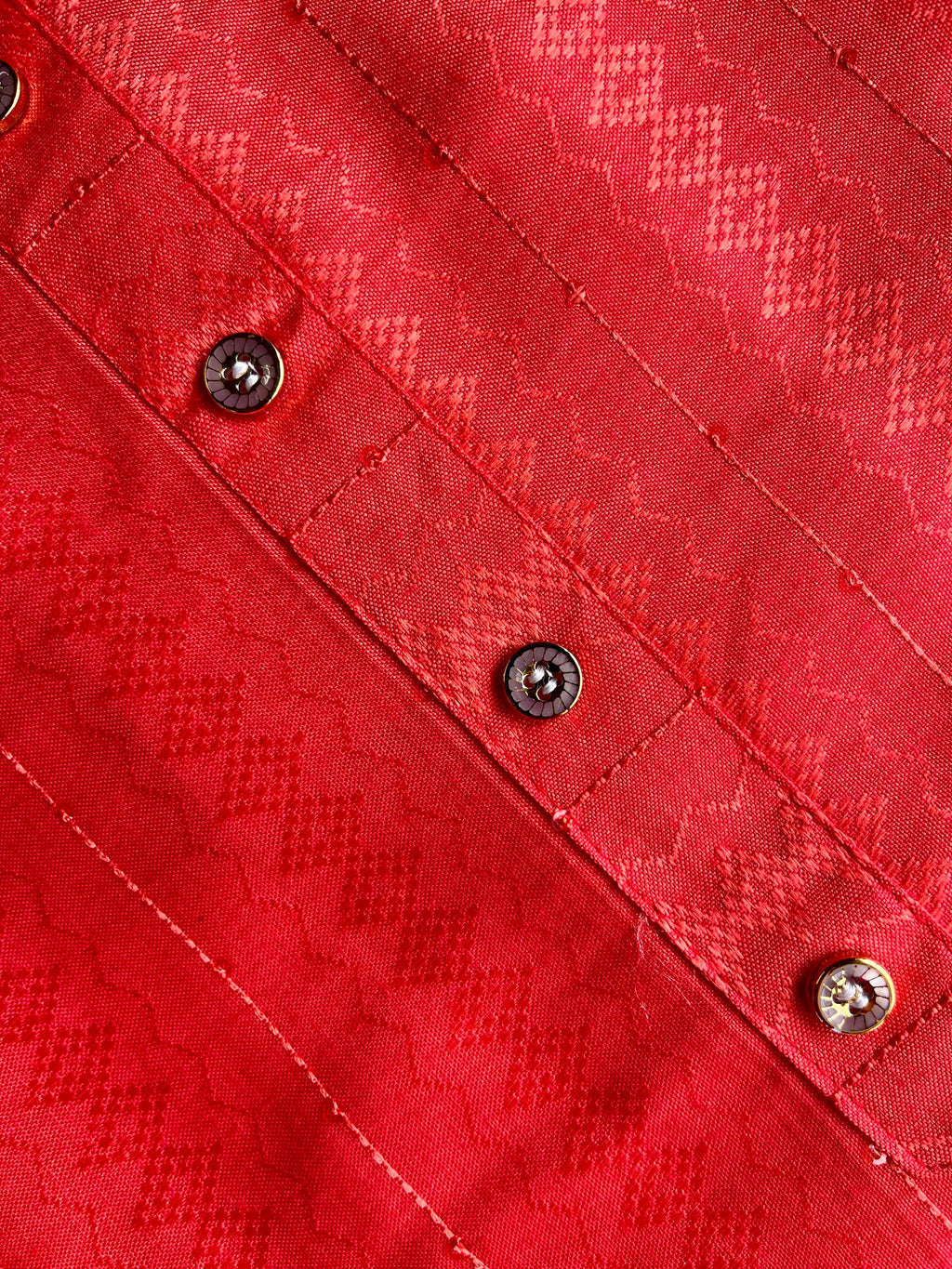 Vermilion Self-Design Kurta