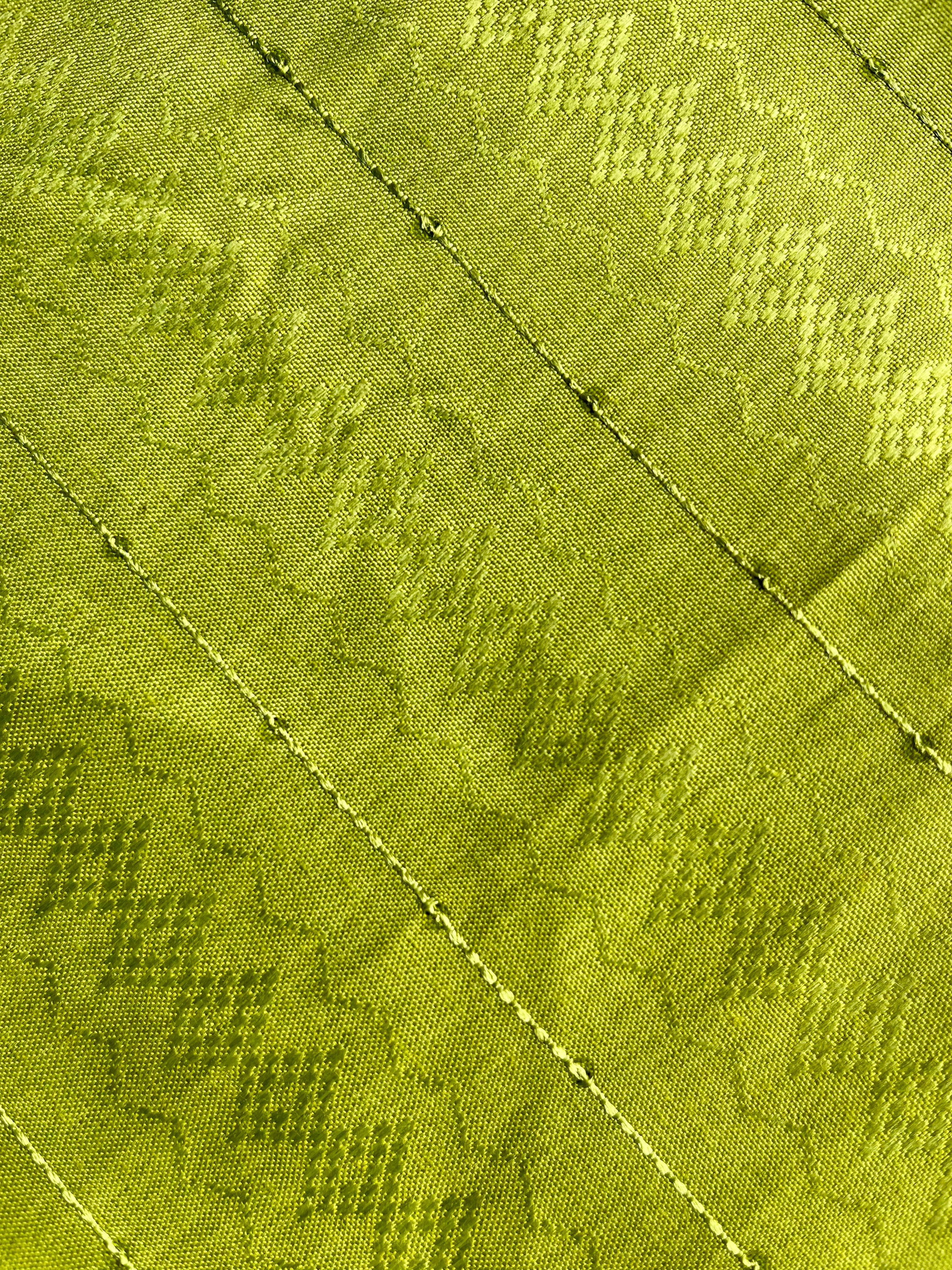 Lime Green Self-Design Kurta