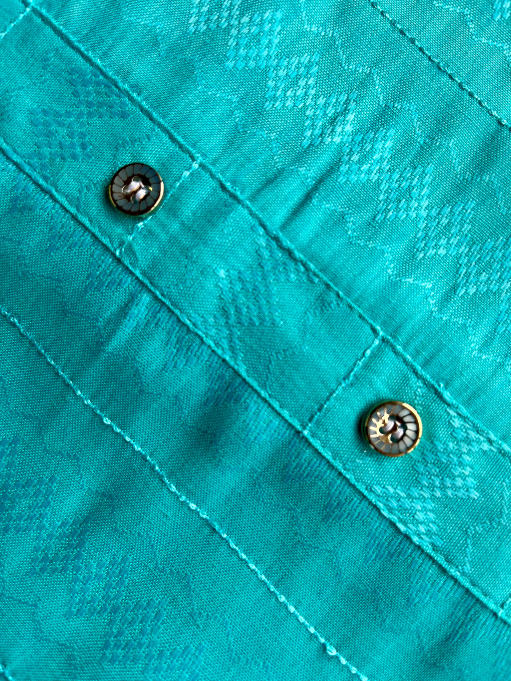 Aqua Blue Self-Design Kurta