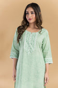 Mint Green Paisley Print Kurta with Pant