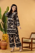 Black Floral Print Co-ord Set