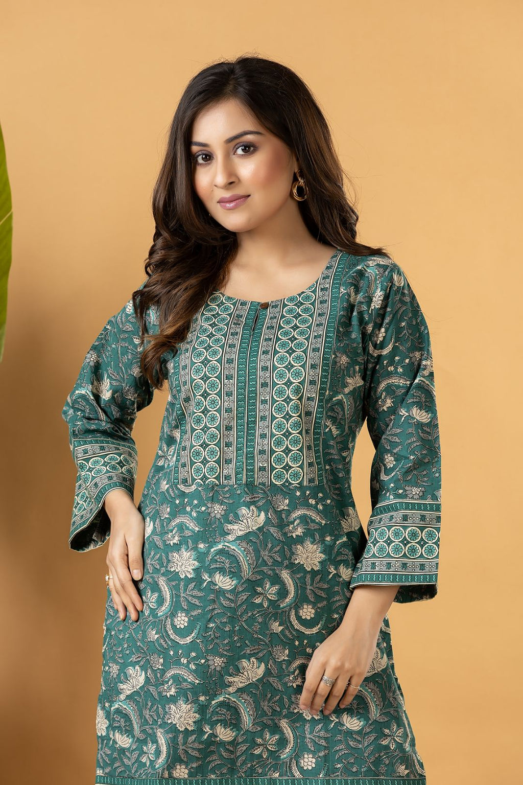 Forest Green Floral Print Co-ord Set