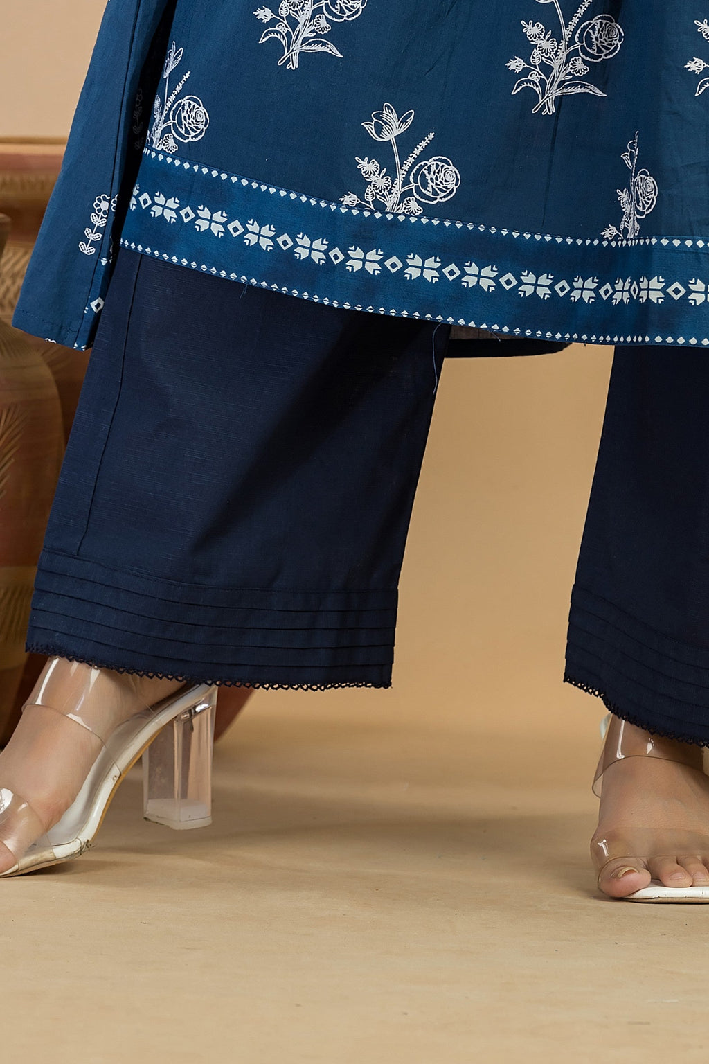 STRAIGHT PANT - NAVY BLUE